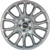 AUTO-STYLE J-Tec Set di 4 Copricerchi Hero 14 Pollici Argento