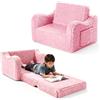 CEWROM Divano pieghevole 2 in 1, divano letto per bambini, divano pieghevole per bambini, divano pieghevole per la cameretta dei bambini, regalo di compleanno per ragazze e ragazzi, 58 x 43 x 40 cm (rosa)