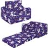 alldomess Poltroncina per Bambini 2-in-1,Cartoon Comodi Sedia Bambini | Divano pieghevole per bambini, per giocare e leggere, regalo di compleanno