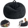LOMUG Pouf portaoggetti XL, solo rivestimento (senza imbottitura) | Poltrona a sacco ultra morbida per adulti e bambini, in peluche, per divano, peluche, decorazione per la cameretta dei