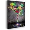ARTEDinoi Quadro Moderno Stampa su Tela Graffiti Street Art Cocktail Canvas Dimensione 60x40x2cm