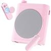 Tearstone Amplificatore vocale con microfono lavalier magnetico wireless, altoparlante portatile ricaricabile Bluetooth, 2 microfoni per insegnanti, aula, yoga, riunioni, discorsi, rosa
