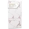 Dalsys 10 pannelli da parete autoadesivi, 60 x 30 cm, in PVC, colore bianco | Pannelli da parete effetto marmo, rivestimento flessibile per bagno, spessore del materiale 2,3 mm, paraspruzzi per cucina