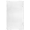 Miratic Sportello Ispezione Cartongesso per Contatori dell'Acqua Sifoni o Valvole Sportello Contatore Acqua in ABS Colore Bianco Botola Ispezione Cartongesso Varie Dimensioni (30 x 50 cm)