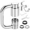 ShiLiuYiDaLe Attacco per Rubinetto Girevole a 1080°, Prolunga Rubinetto Cucina Bagno, Aeratore per Rubinettos multifunzionale per bagno e cucina