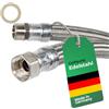 H2O-Flex Tubo flessibile corazzato da 3/4 x 3/4, DN19, in acciaio inox