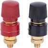 Fyearfly 2 pali M8 ottone, morsetto colonna, morsettiera batteria, alimentazione, bullone M8, filettatura 0-380 V, 200 A, nero rosso