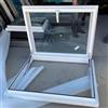 Nordivo Finestre Da Tetto In Lega Di Alluminio, Skylights, Finestra Per Tetto E Pozzo Di Luce Per Seminterrato, Finestra Per Tetto Di Casa, Porta Di Luce Per Seminterrato, Per Soffitta/Solarium(White,LxW:80x8