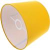 ifundom Paralume in Stoffa Giallo, Cappello Lampada per Luce da Tavolo | Coprilume per Camera da Letto, Paralume per Lampada Tavolo e Pavimento, Struttura Semplice in Metallo