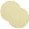 QUARKZMAN 2 Pezzi Paraluce Rotondo Diffusore 3 Per Lampada Giallo Caldo | Copriluce In Tessuto, Anti-Abbagliamento, Da Scrivania Luce Da Tavolo Faretto