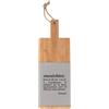 Villa d'Este Home Tivoli 1996 Tagliere in legno di bambù e ceramica, con scritta, 15,3x42,5 cm, Victionary