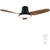 Cecotec Ventilatore da Soffitto con Luce EnergySilence Aero 5200 Light DarkWood. 40 W, Diametro 109 cm, Lampada a LED, Telecomando, 6 Velocità, 3 Pale, Timer Fino a 8 Ore, Estate/Inverno,