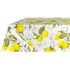 BIANCHERIAWEB Tovaglia Cucina 140x180 cm con Disegno Cedro Limoni Estate Made in Italy Copri Tavolo In 100% Cotone