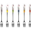 Egan 6 Forchettine, Multicolore, 1X2,3X15 cm