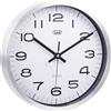Trevi OM 3516 S Orologio da Parete in Metallo con Diametro 25 cm e Movimento Silenzioso Sweep