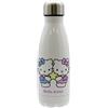 CYPBRANDS Hello Kitty, Sanrio, bottiglia, bottiglia d'acqua, tanica, borraccia oroscopo, gemelli, 550 ml, colore bianco, prodotto ufficiale
