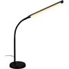 BRILONER - Lampada da comodino dimmerabile touch, lampada da tavolo a LED, lampada da lettura a LED per home office, abat jour da comodino, 4 livelli dimmerabili, nero