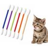 Pyralidsg 6 Pezzi Giocattoli per Gatti a Forma di Cotton Fioc, Interattività Giant q Tip Cat Toy, 6 Colori Swabs Cat Toys ha L'Odore dell'Erba Gatta, per La Dentizione, Esercizio Fisico