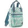 Miquelrius Mini Zaino quadrato riciclato Zebra, unisex, per bambini, blu cielo, 300 x 220 x 80 mm, blu cielo, 300 x 220 x 80 mm