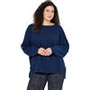Ulla Popken Sweatshirt mit Offenen Kanten Felpe Donna (Pacco da 1)