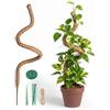 Tolesum Tutor per Piante in Fibra di Cocco 150cm, Bastone per Monstera Pieghevole e Flessibile, Supporto per Piante da Interno Rampicanti con Kit di Accessori e Materiale di Legatura Incluso