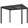 Viron Pergola Bioclimatica Da Giardino 3x4 Metri In Alluminio Antracite Opaco Con Lamelle Orientabili
