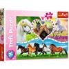 Trefl, Puzzle, Cavalli Bellissimi, 200 Pezzi, per Bambini da 7 Anni