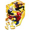 Trefl - Puzzle in Legno: Marvel Spiderman, Spider-Man pronto all'azione - 50 Pezzi, Puzzle ad Incastro Wooden Puzzle, Forme Irregolari, 10 Figure, Puzzle Moderno per Bambini dai 5 Anni