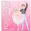 Depesche 13611 TOPModel Ballet - Libro di adesivi Dress Me Up con 24 pagine di motivi di ballerina prestampati da disegnare da soli, inclusi 11 fogli di adesivi