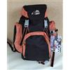 SEVEN XSPACE ZAINO ARANCIONE NERO GRANDE ESCURSIONE TIPO SCOUT NEW VINTAGE RARO