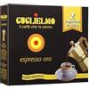sapori mediterranei Caffè Guglielmo Espresso Oro Macinato - Box Giù in Calabria - Miscela con Maggiore Percentuale di Arabica, Gusto Delicato e Leggero, Caffè per Moka Torrefatto in Italia (2 PEZZI)