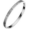 Generic JCVBN - Braccialetto dorato con zirconi e dado a croce e chiodo, braccialetto da donna in acciaio inox