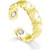 Hasnsofie Vital - Anello magnetico da donna, con potenti magneti, per perdere peso, dormire meglio, alleviare lo stress, aperto e regolabile, con confezione regalo