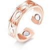 Hasnsofie Vital - Anello magnetico da donna, con potenti magneti, per perdere peso, dormire meglio, alleviare lo stress, aperto e regolabile, con confezione regalo