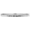 Beloved Bracciale da donna in acciaio Emozionale - frasi, pensieri, parole con charms - incisione su due lati - colore silver (MOD 24 Silver)