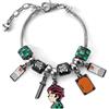 YOOMODERN Set di braccialetti con perline Tanjiro Nezuko Zenitsu Inosuke Anime Slayer, idea regalo per fan e collezionisti