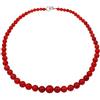 Treasure Bay Collana Corallo Rosso Fatta a Mano per Donne | Collana con Corallo Rosso Fatte a Mano per Donne 46cm