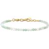 COAI Bracciale Donna Pietre Naturali Fino Minimalista | Bracciale da donna con perline di pietre naturali sfaccettate 3mm, leggero ed elegante, regolabile 16.5+3cm