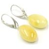 amber-us Orecchini a forma di goccia in ambra cognac e colori gialli con fibbia in argento sterling 925 | ambra baltica 20 x 12 x 6 mm | gioielli in ambra