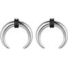 ZS 2 Pezzi Pincher Tapers Septum Anelli, 2G 4G 6G 8G 10G 14G 16G Buffalo Ferro di Cavallo Barella Espansore Piercing per Stretching Naso Forato Calibro per Orecchie