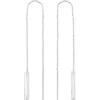 Breil,Collezione Flow, Orecchini da Donna in Acciaio Inox con Elemento Cilindrico Irregolare, Finitura Lucida, Lunghezza 6,6 cm, Idea regalo donna