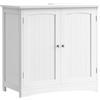 VASAGLE Mobile Sottolavabo per Bagno, Mobiletto da Bagno, Mobile Sottolavandino con 2 Ante, Ripiano Regolabile, Capiente, Stile Moderno, 40 x 70 x 70 cm, Bianco Nuvola BBC011W01