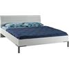 COMPOSAD | Letto della Linea PRIVILEGIO, Letto King Size, Letto Moderno, (LxAxP) 186x91,80x211,90 cm, Colore Bianco Laccato, Made in Italy