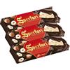 Sperlari - Torrone Tenero alla Nocciola Ricoperto di Cioccolato Fondente, Senza Glutine - 200 gr (Confezione da 3)