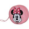Disney Minni Mouse Face-Borsa da Toilette Jumbo, Nero, 21 x 23 cm