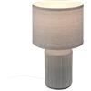 BRILONER - Lampada da tavolo con paralume in tessuto, interruttore cavo, base in ceramica, lampada da comodino, lampada da tavolo, lampada decorativa corridoio, lampada da ufficio, lampada da lettura