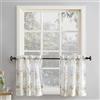 No. 918 Eve da Giardino Floreale Kitchen Curtain Swag Pair, Lino Poliestere, White, 54 x 24