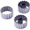 Zenker Set 3pz Tagliabiscotti Linzer Cuore e Stella in Acciaio Inossidabile, Formine per Biscotti, Utensili Pasticceria Professionali, per Dolci di Natale, Lavabili in Lavastoviglie