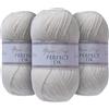 Utopia Crafts DK Double Knitting Yarn 3x 100g (Ivory)
