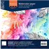 Vaessen Creative Florence Carta Acquerello 30,5 x 30,5 cm - 10 pz - Bianco Liscia - 200 g